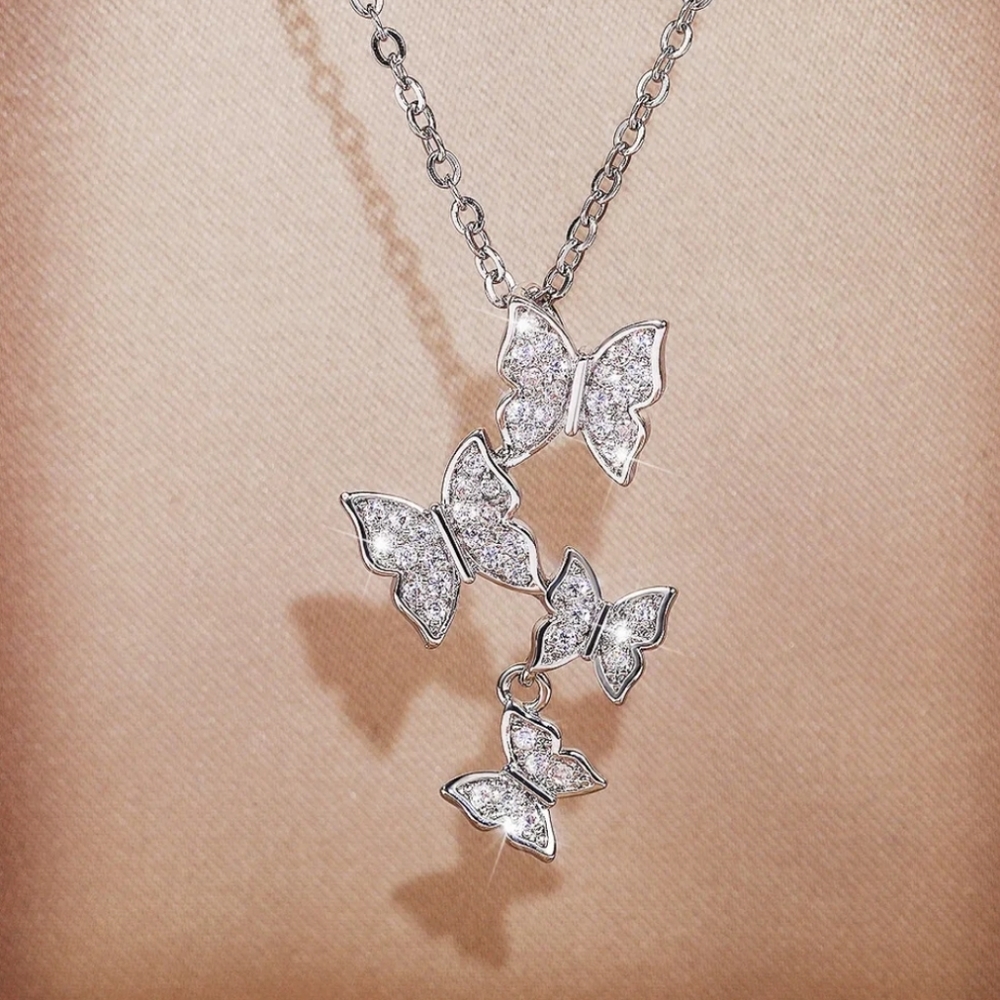 Silver Butterfly Necklace